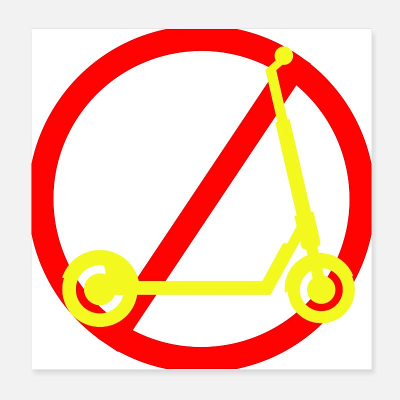 E-Scooter Scooter Poster 8" x 8" (20x20 cm)