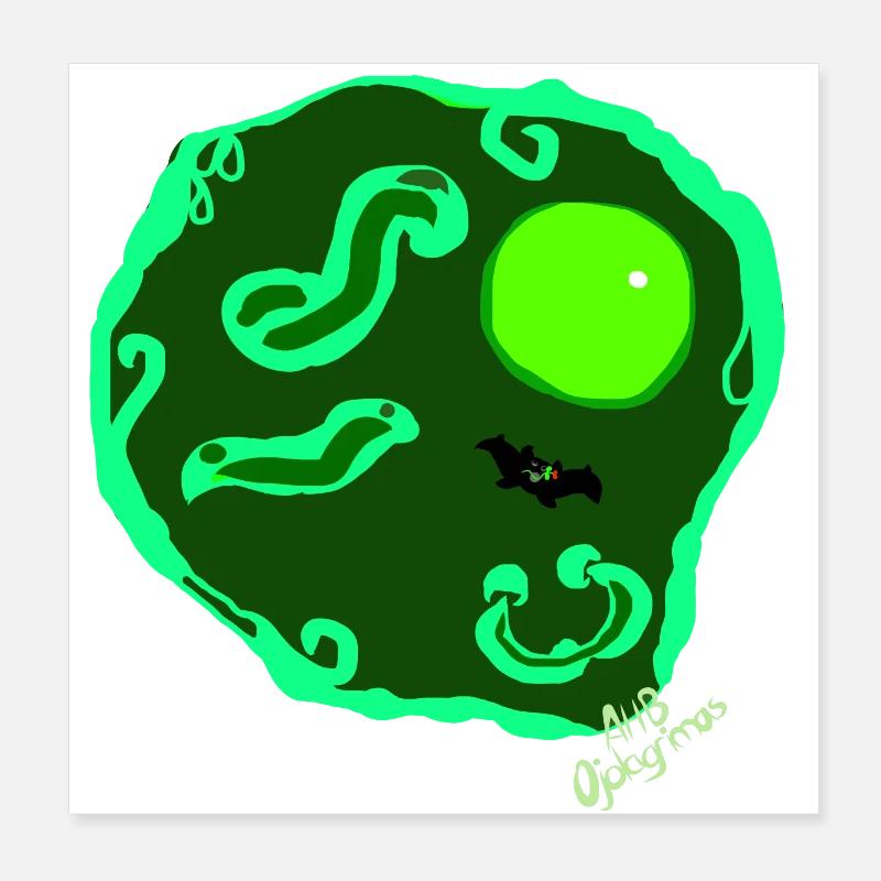 Œuf au plat par Isabel B. Poster 20 x 20 cm