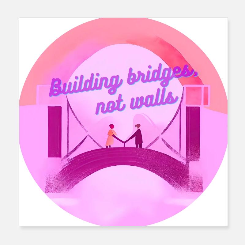 Brücken Poster 20x20 cm