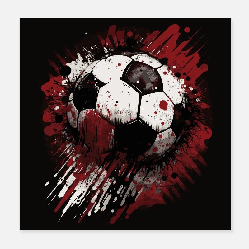 Fußball Poster 20x20 cm