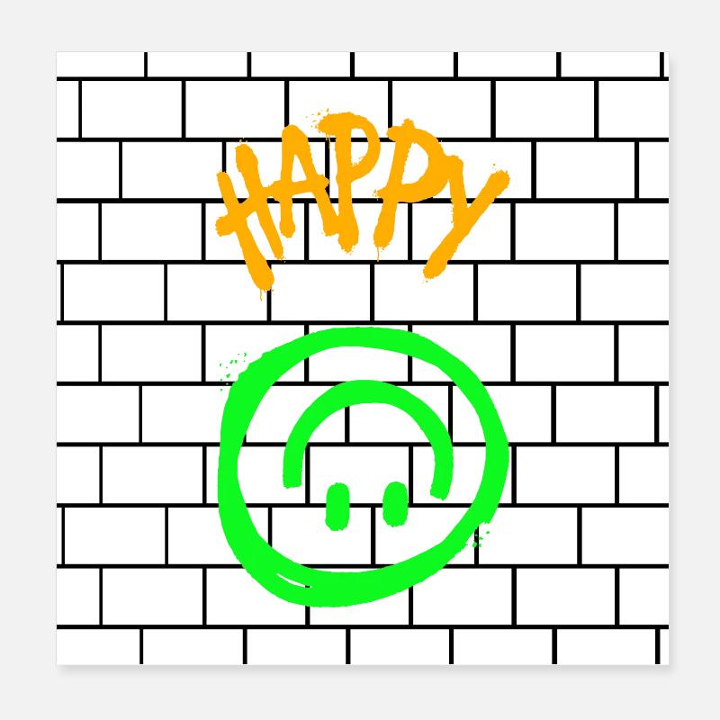 HappyWanddesign Poster 20x20 cm