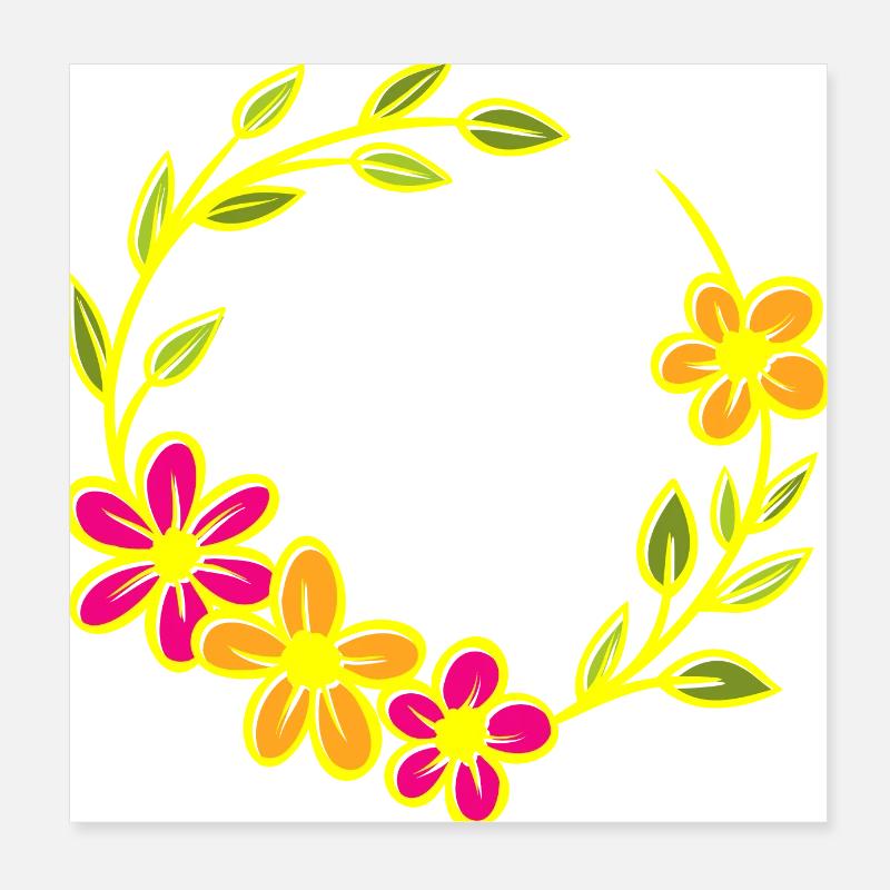 Flower Blume Pflanze Poster 20x20 cm