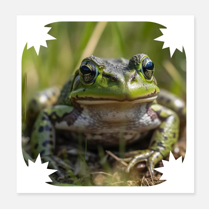 Don't be a frog, as the saying goes; Poster 8" x 8" (20x20 cm)