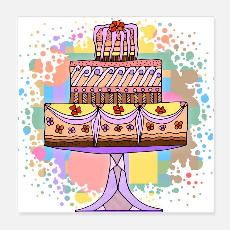 Torta Poster 20x20 cm