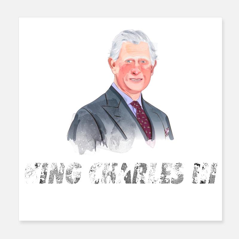 Charles III - King Charles III Coronation 2023 Poster 8" x 8" (20x20 cm)
