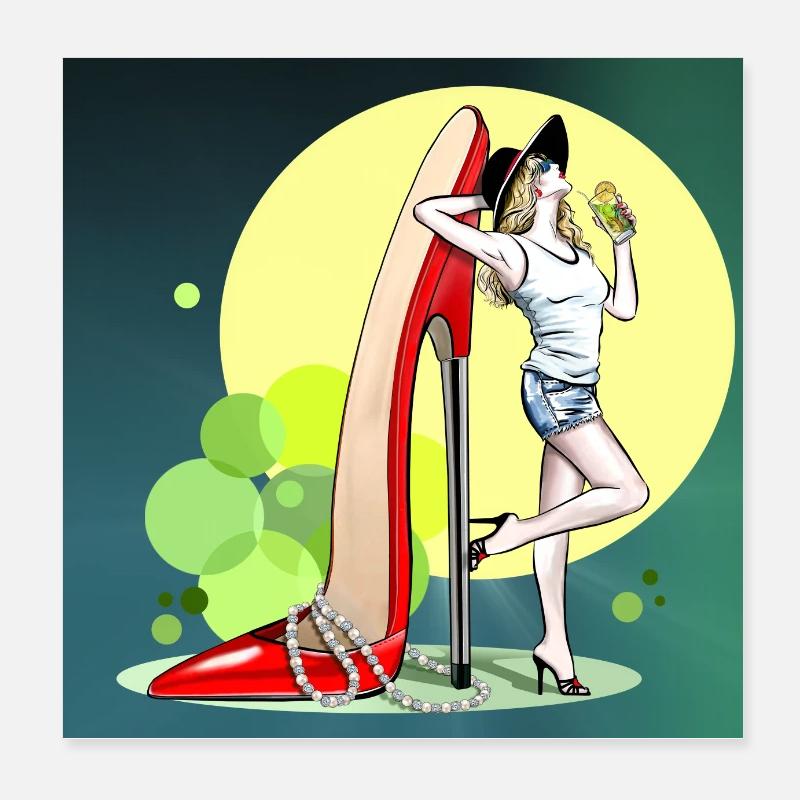 Womans World Poster 8" x 8" (20x20 cm)