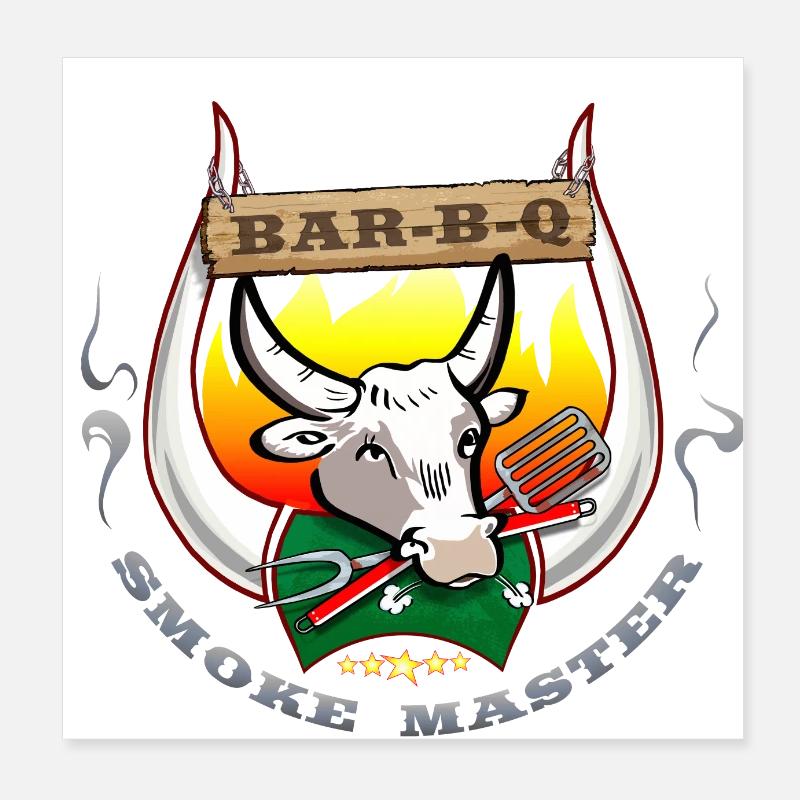 Maître de fumée Poster 20 x 20 cm