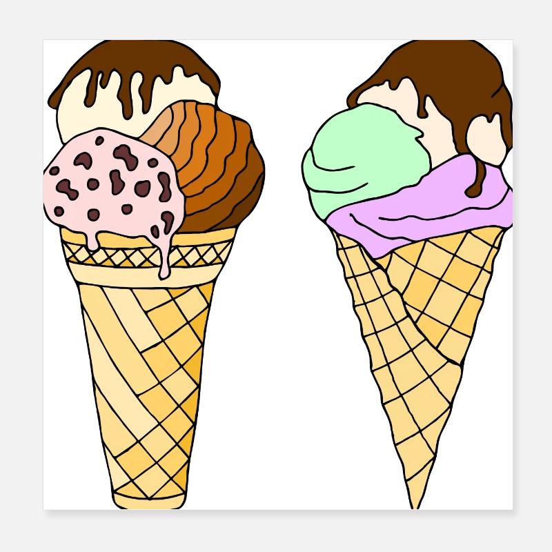 Glace Poster 20 x 20 cm