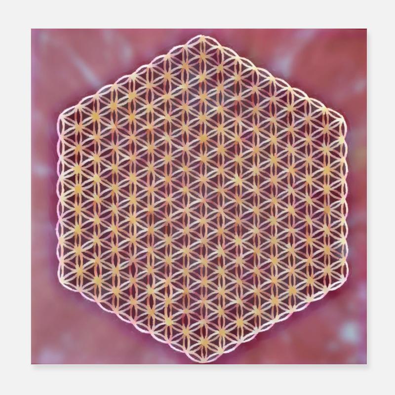 Madeleine - Fleur de Vie - 8ème Dimension Poster 20 x 20 cm