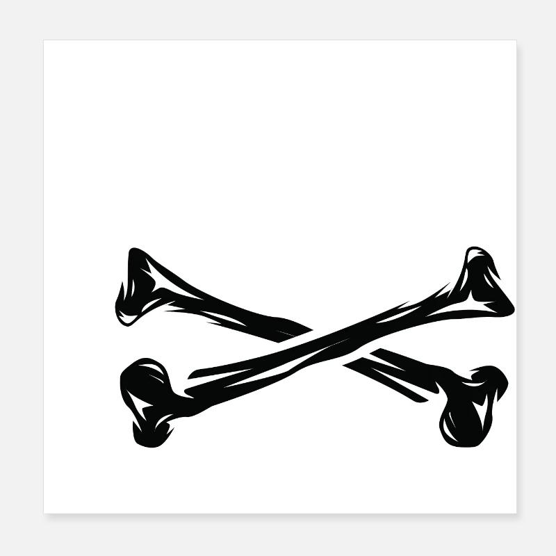 Skull cassette Poster 8" x 8" (20x20 cm)