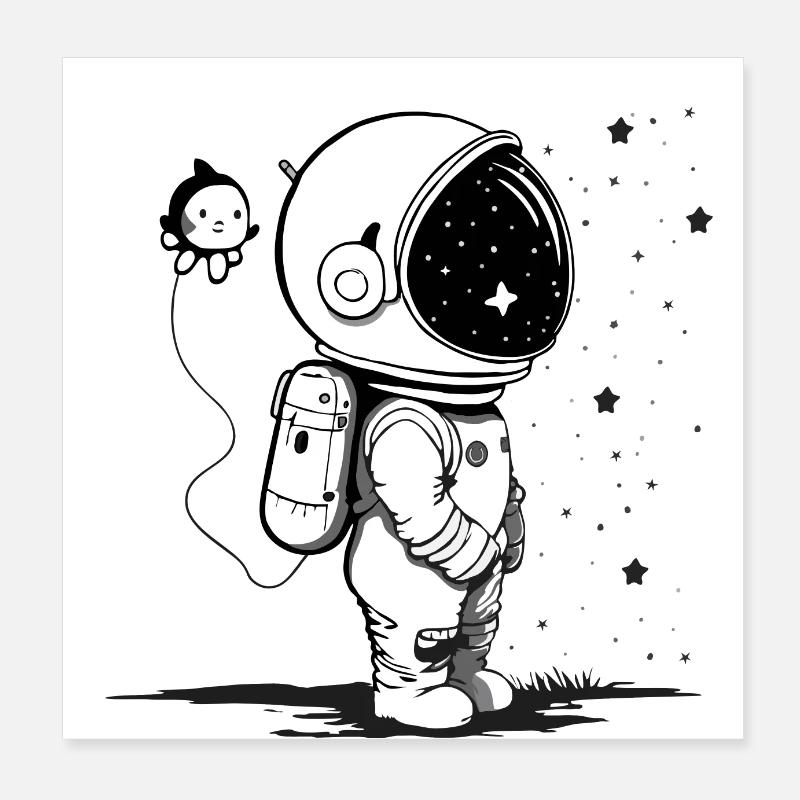 Galactic Dreams Poster 8" x 8" (20x20 cm)