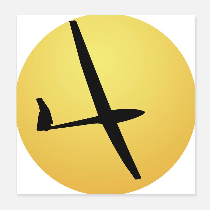 Glider Poster 8" x 8" (20x20 cm)
