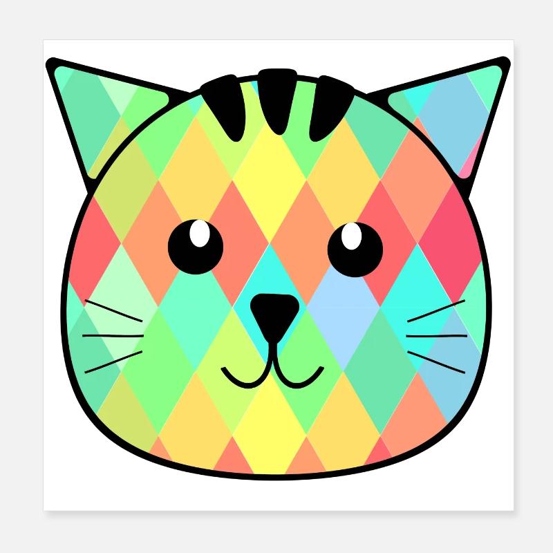 Le petit chat Otto Poster 20 x 20 cm