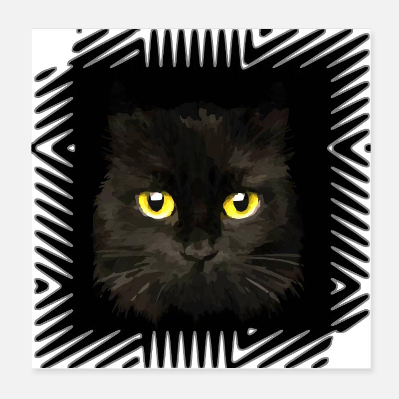 Katze Poster 20x20 cm