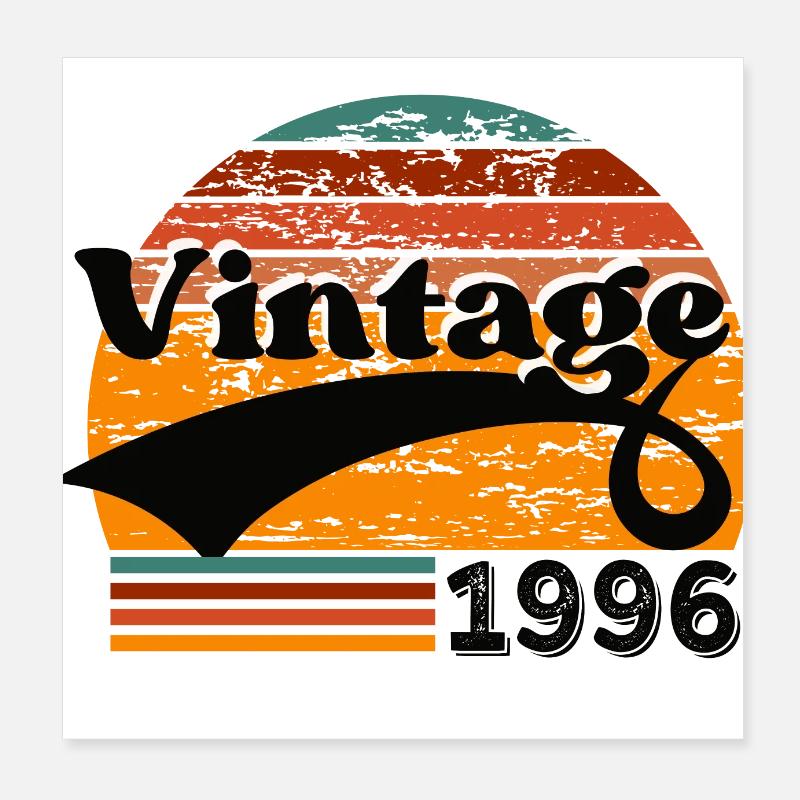 Vintage 1996 Poster 8" x 8" (20x20 cm)