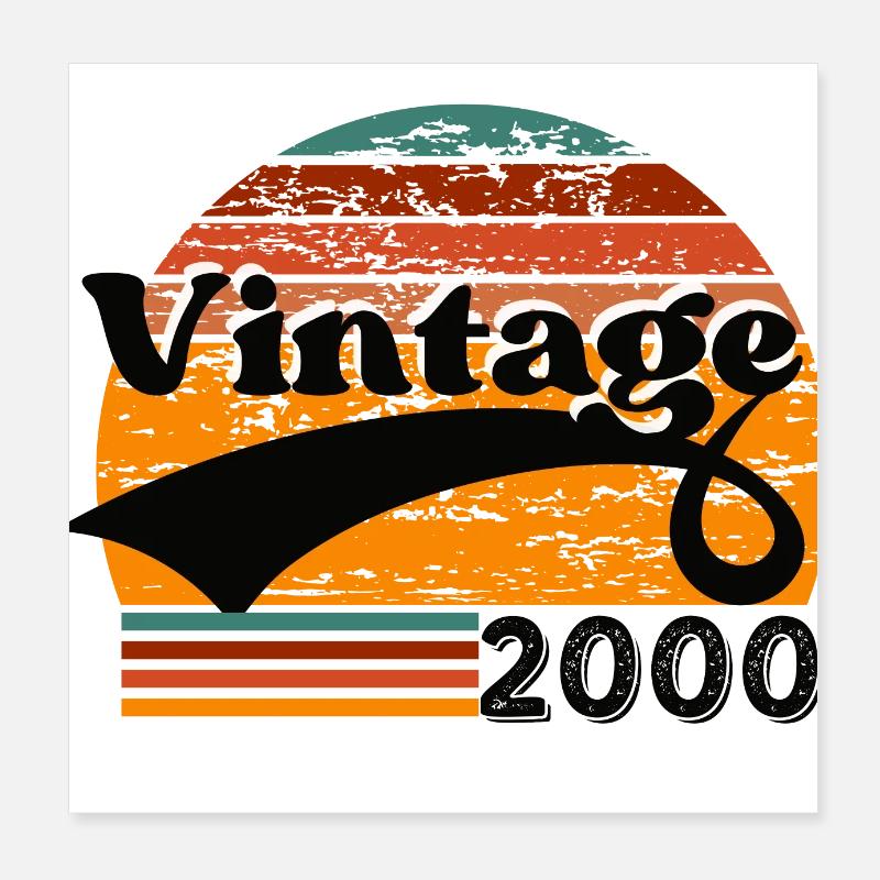 Vintage 2000 Poster 8" x 8" (20x20 cm)