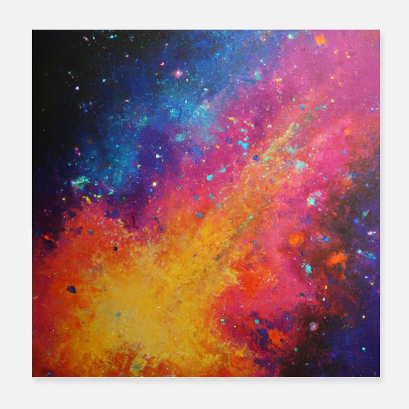 Space poster Poster 8" x 8" (20x20 cm)