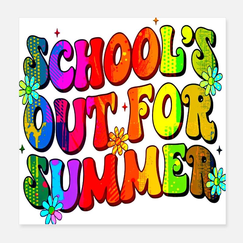 Abschlussfeier 2024 Abiturfeier Poster 20x20 cm