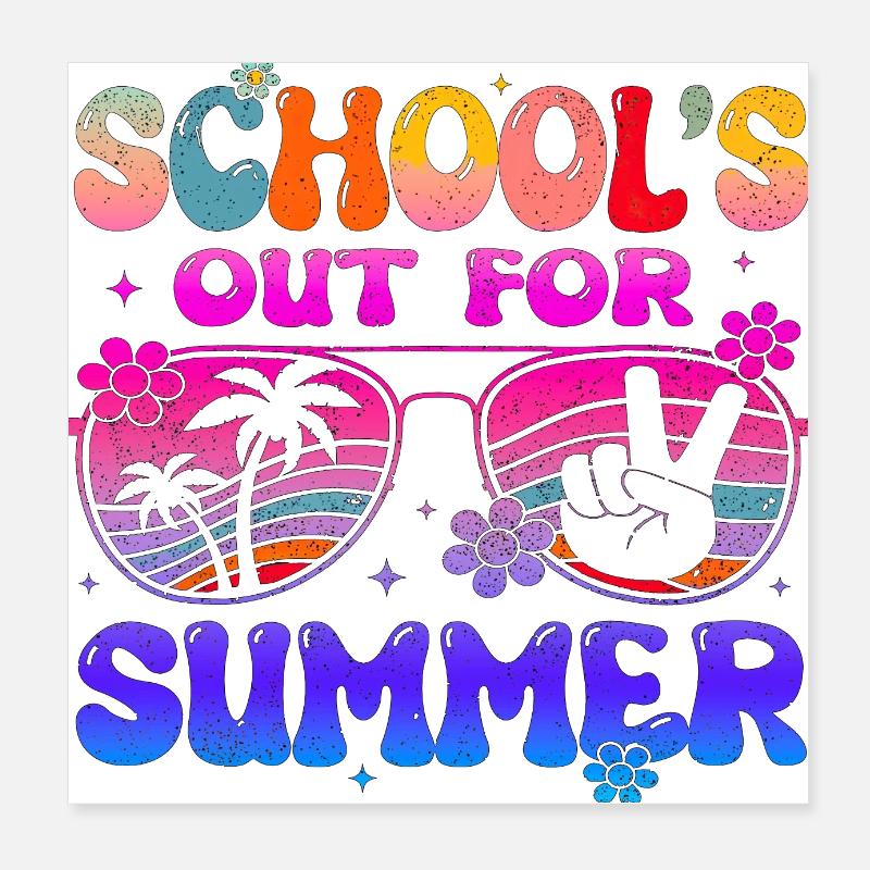 Abschlussfeier 2024 Abiturfeier Poster 20x20 cm