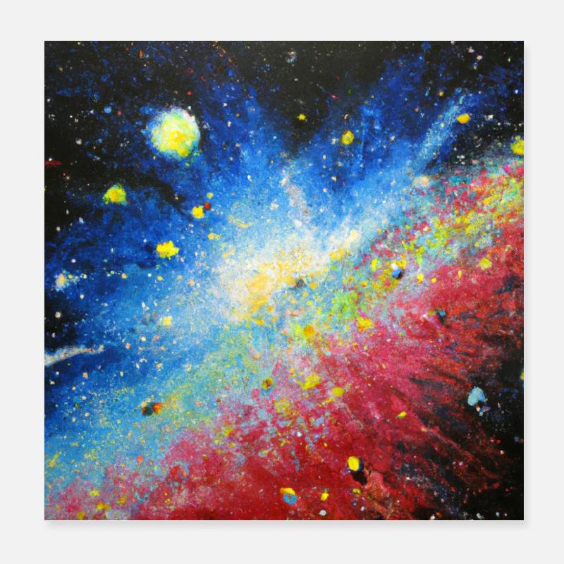 Space poster Poster 8" x 8" (20x20 cm)