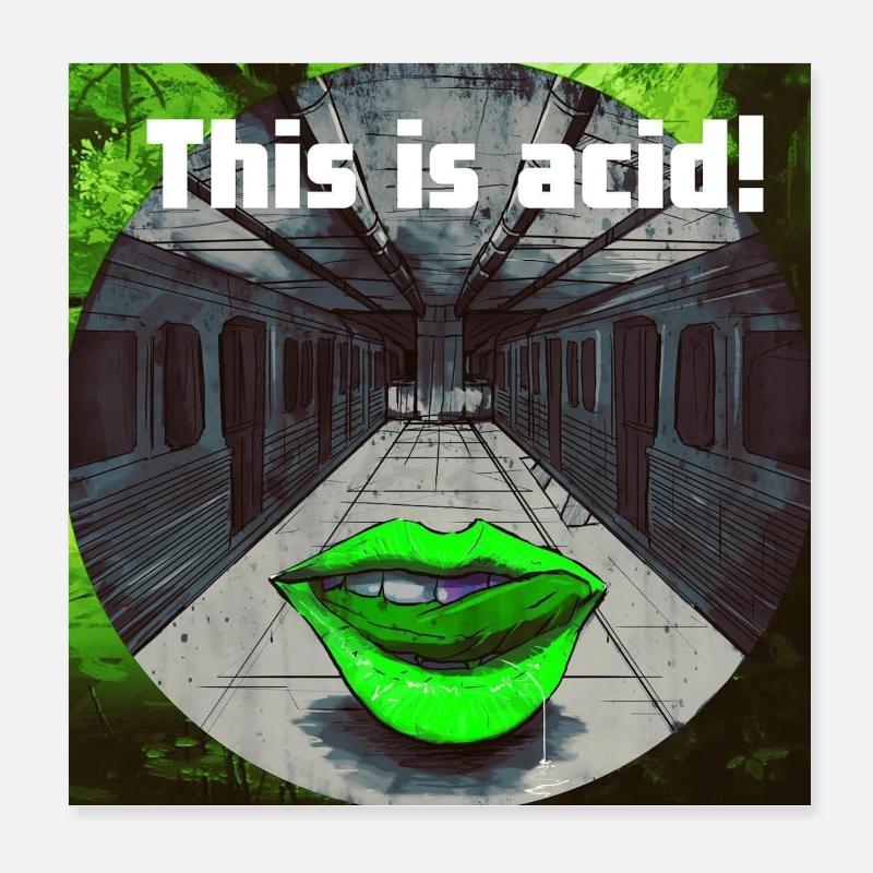 This is acid! Poster 8" x 8" (20x20 cm)