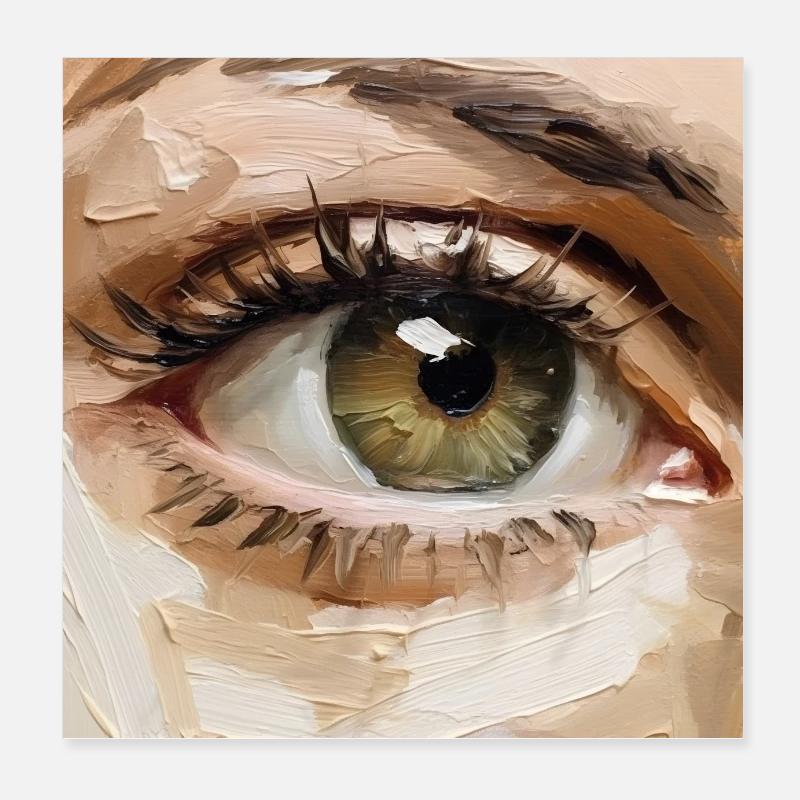 Eye Paintings Poster 8" x 8" (20x20 cm)