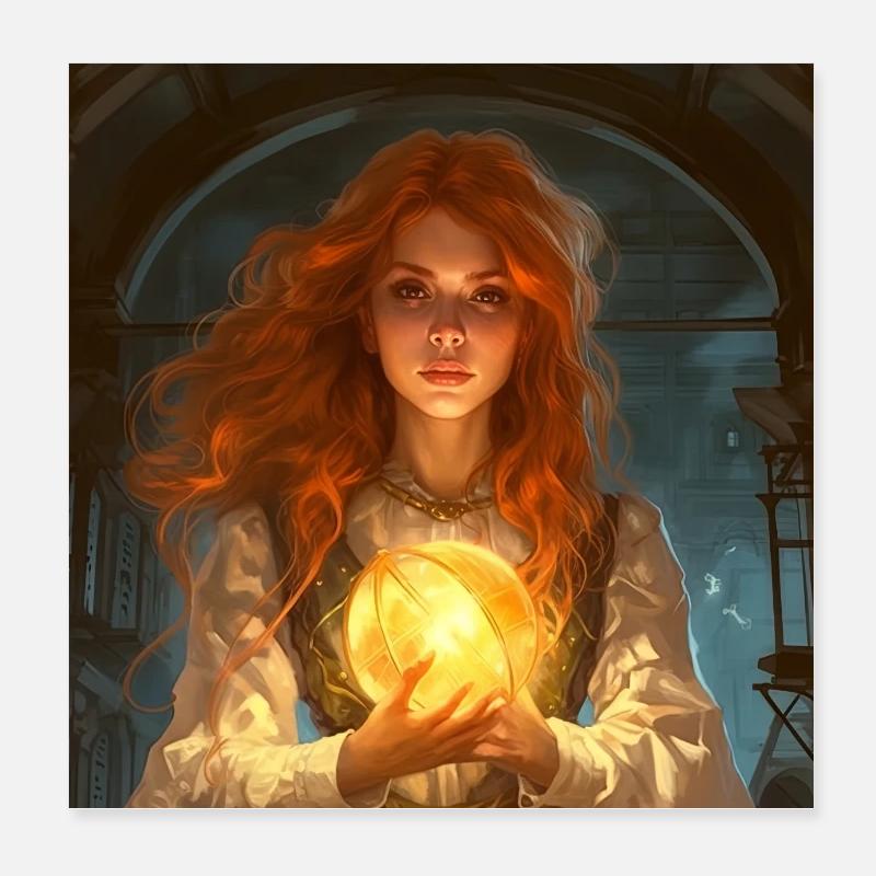 Palla magica Poster 20x20 cm