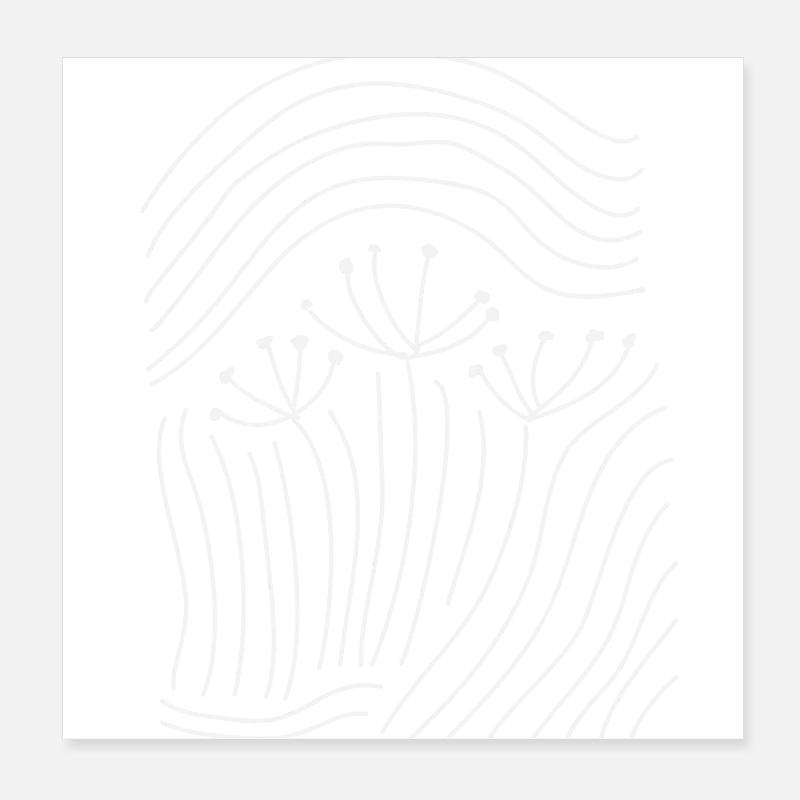 Löwenzahn auf der Wiese Poster 20x20 cm