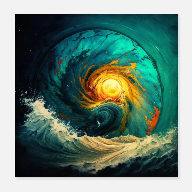 Affiche spatiale Poster 20 x 20 cm