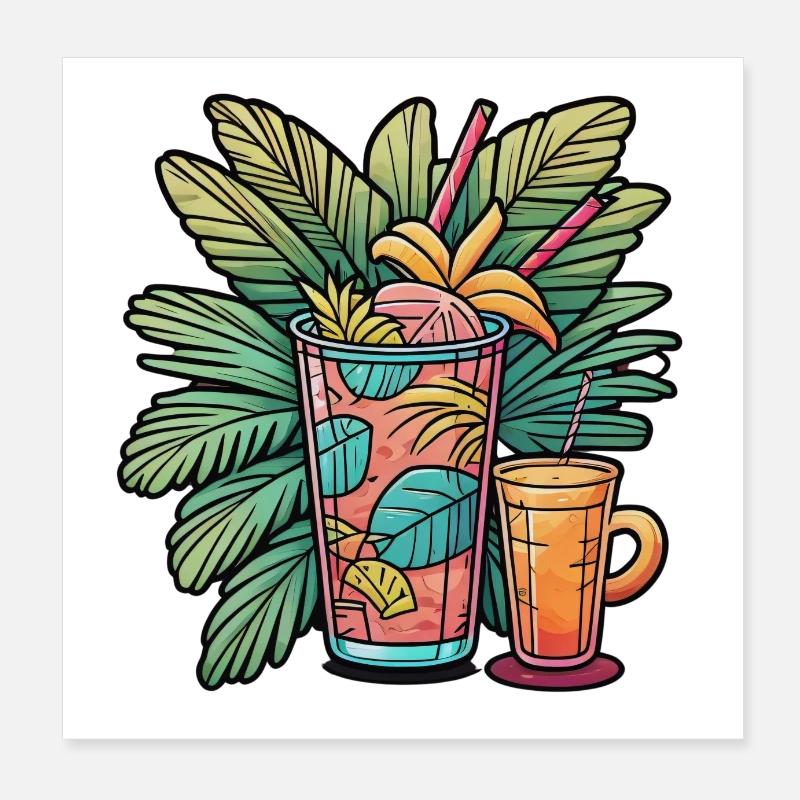Have a Drink Poster 8" x 8" (20x20 cm)