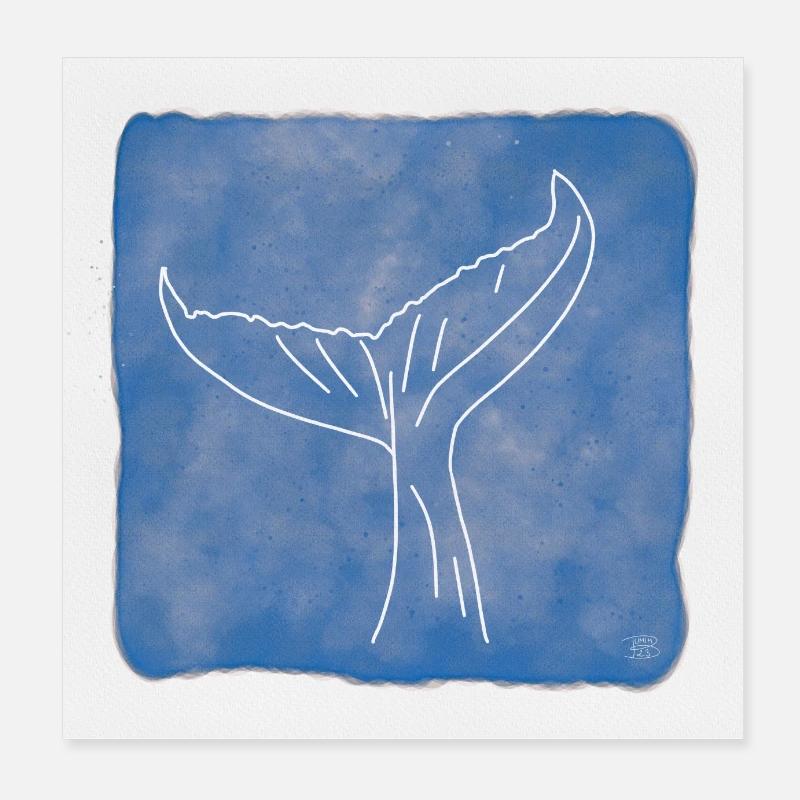 Walflosse Poster 20x20 cm