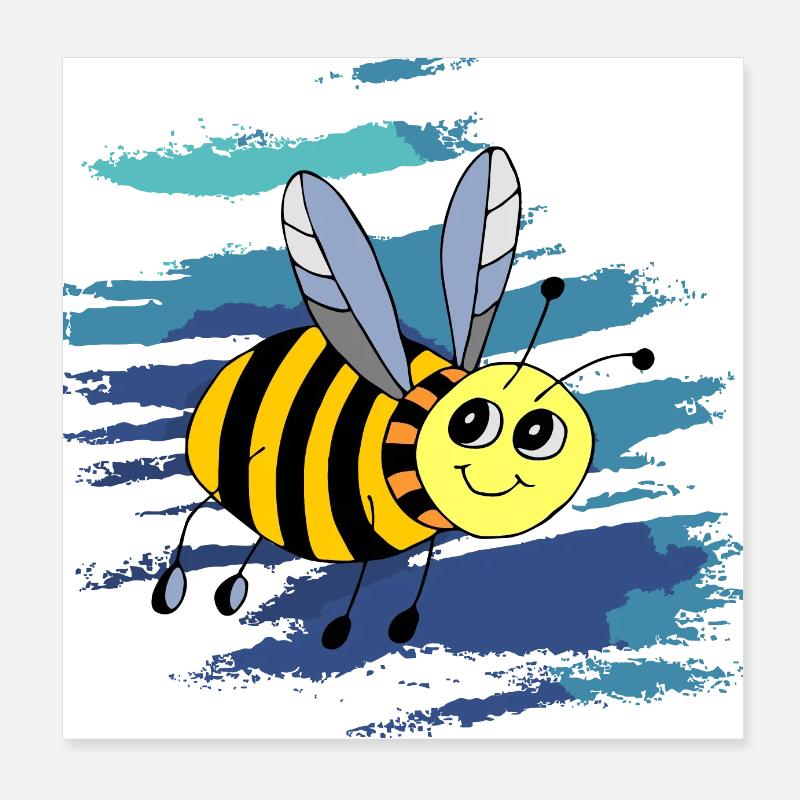 Abeille Poster 20 x 20 cm