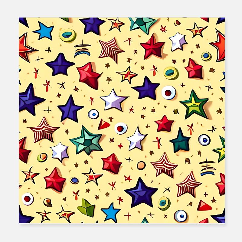 Tout le monde est une star Poster 20 x 20 cm