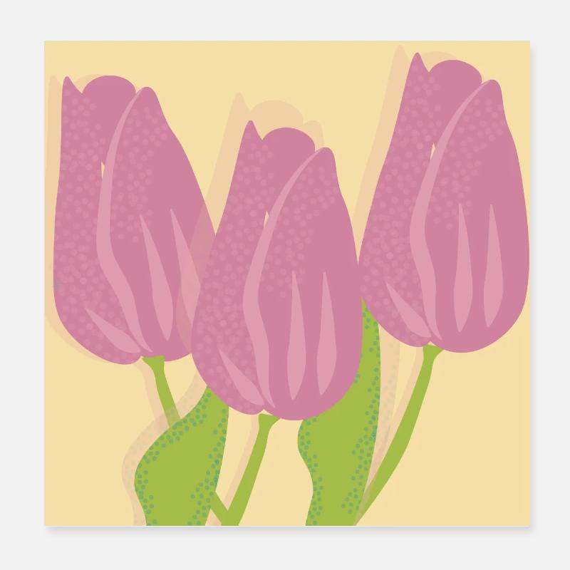Tulpen Poster 20x20 cm