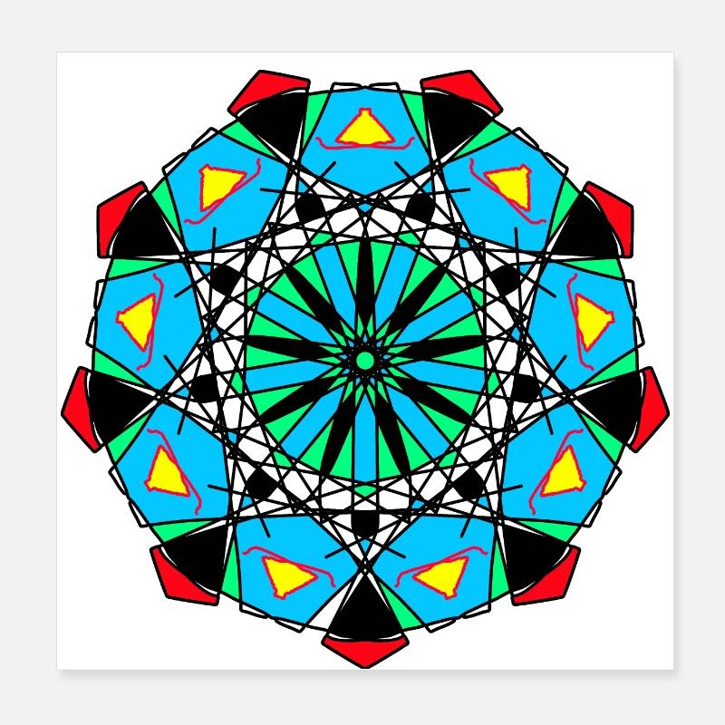 Muster Poster 20x20 cm