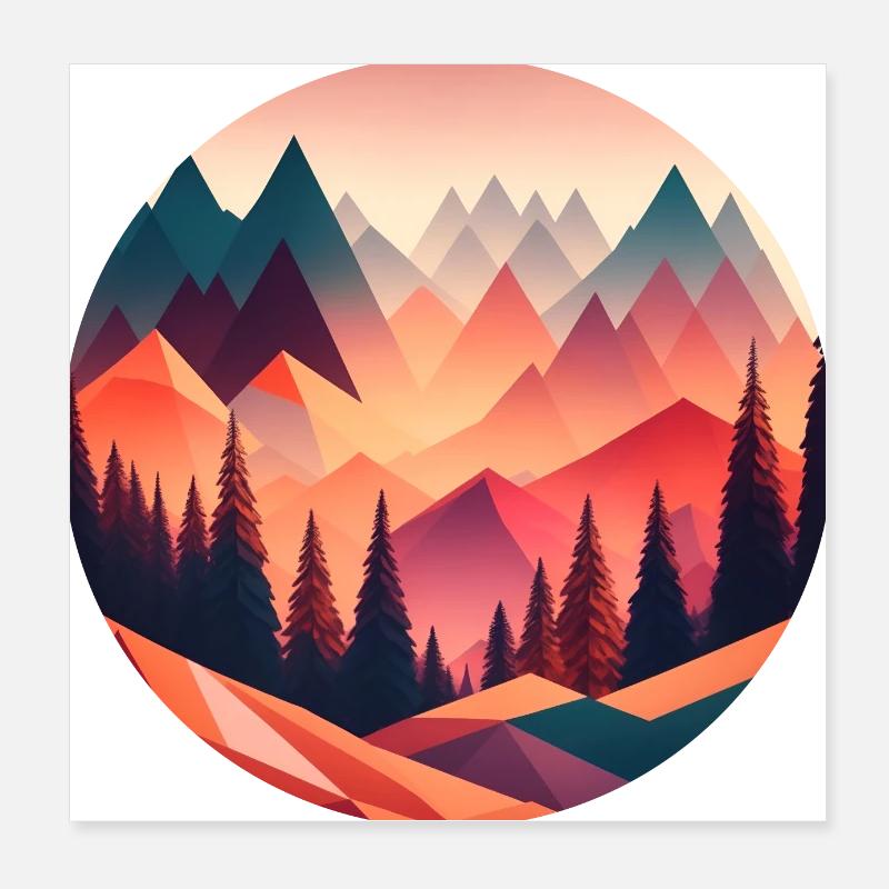 Sogni geometrici Poster 20x20 cm