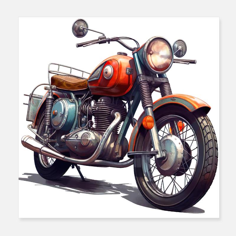 Faire de la moto est un mode de vie Poster 20 x 20 cm