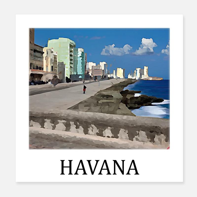 Havana Poster 8" x 8" (20x20 cm)