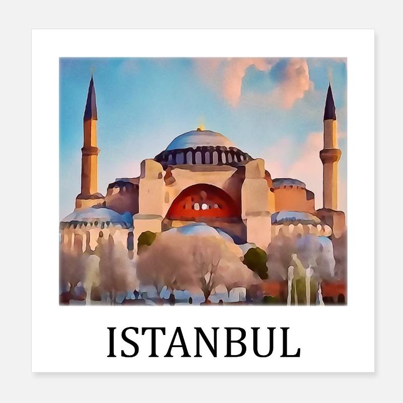 Istanbul Poster 20x20 cm