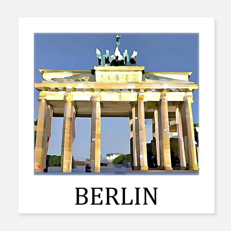 Berlin Poster 8" x 8" (20x20 cm)