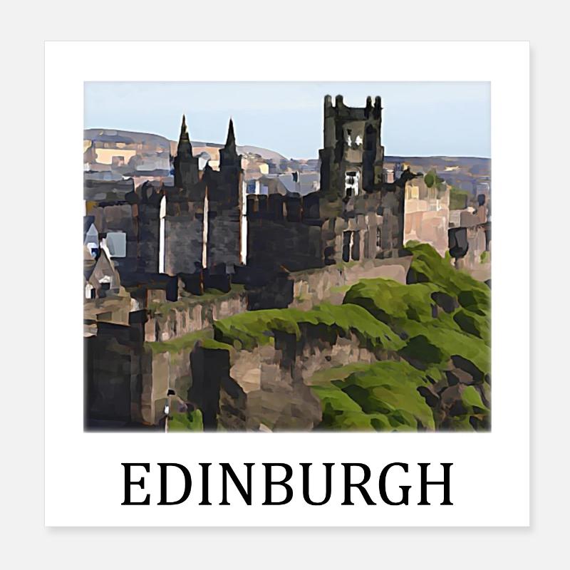 Edimbourg Poster 20 x 20 cm