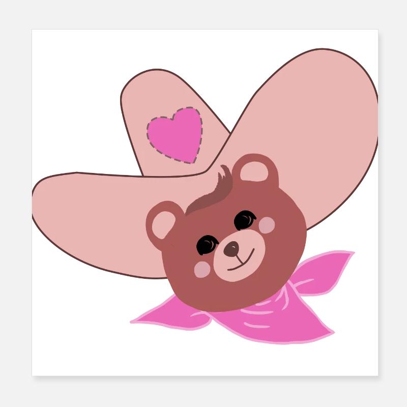 Ours brun de dix gallons Poster 20 x 20 cm