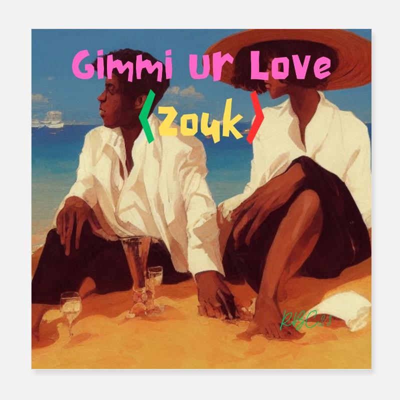 Gimmi ur Love Poster 20 x 20 cm