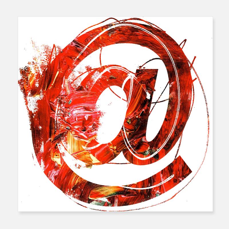 internet email www divertente meme grunge tech leters Poster 20x20 cm