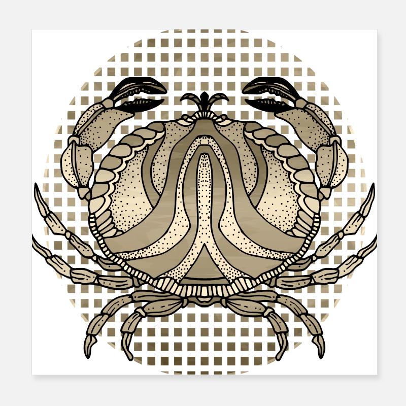 Crabe Poster 20 x 20 cm