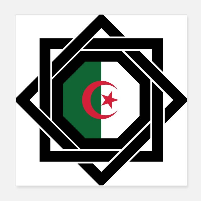Algérie (DZ) Poster 20 x 20 cm