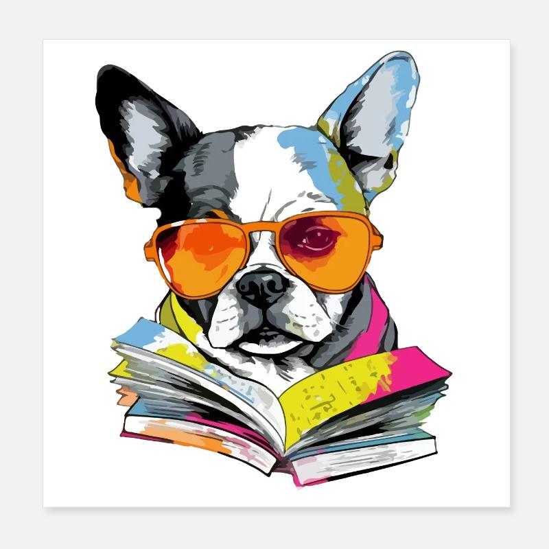 Lassi le chien savant Poster 20 x 20 cm