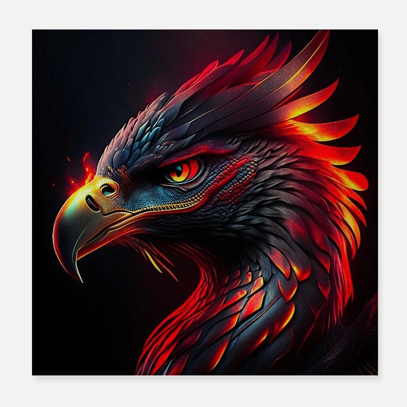 Phénix Poster 20 x 20 cm