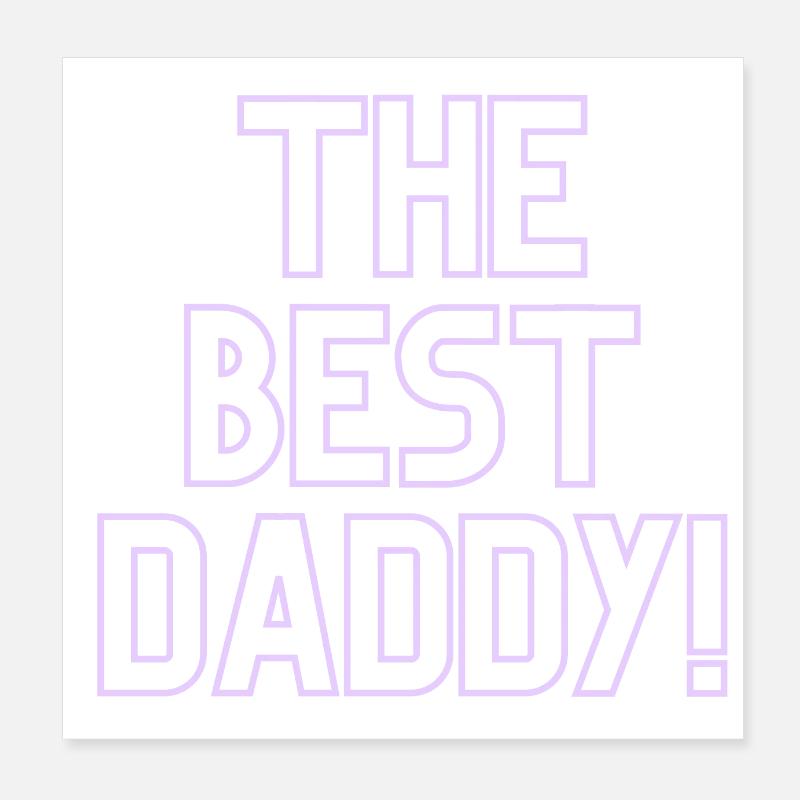 Bester Papa! Poster 20x20 cm