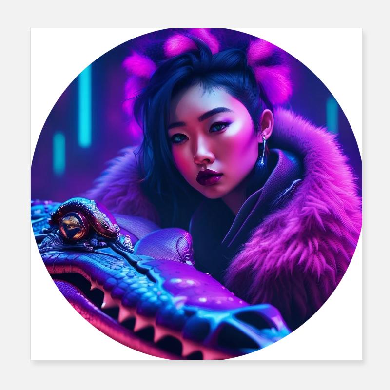 Gator Rave Poster 8" x 8" (20x20 cm)